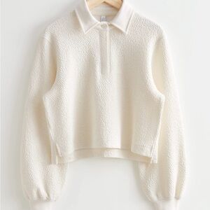 & Other Stories Textured Boxy Sweater